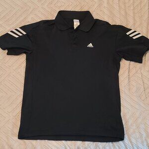 Men's Medium Black Adidas Golf Polo